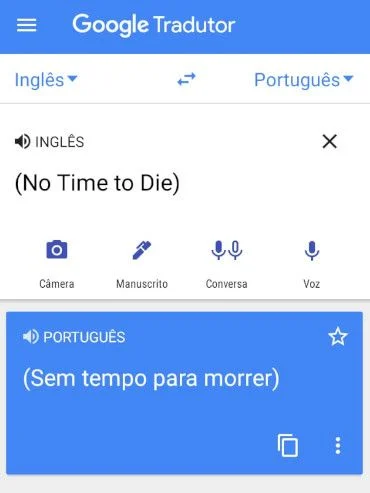 Google Tradutor Inglês x Português x Inglês